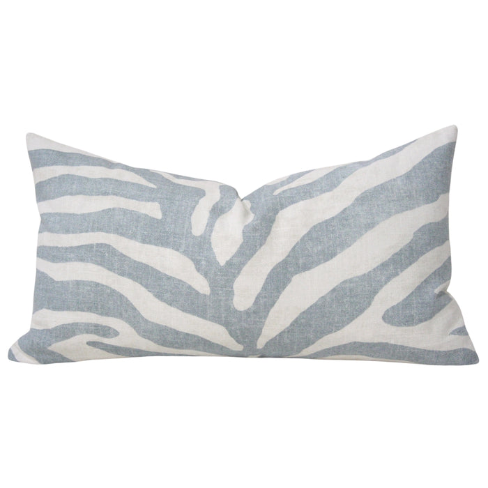 Zebra Linen Blue (Last Chance)