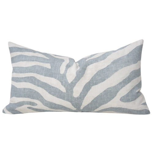 Zebra Linen Blue (Last Chance)