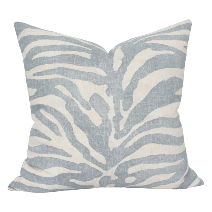 Zebra Linen Blue (Last Chance)
