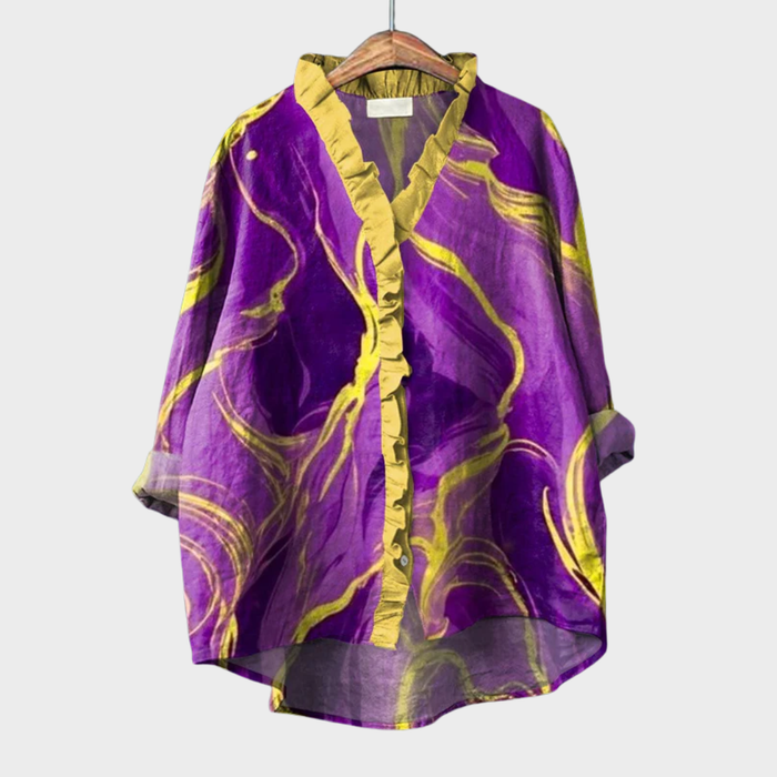 Zéliee | Elegant Marble Blouse