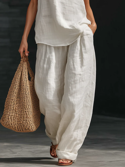 Zoë™ Sleeveless Set with Wide Pants